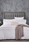 Peacock Blue Hotel Tropea Duvet Cover, Dusky Pink