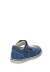 Ricosta T-Bar Velcro Leather Girls Shoes, Blue