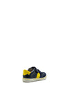 Pepino Baby Boys Henry Velcro Strap Shoes, Navy Yellow