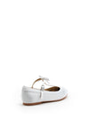 Perfect Kids Girls Bruthie Satin Communion Shoes, White