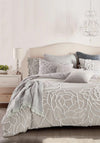 Peri Home Chenille Rose Duvet Cover Set, Grey