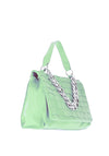 Zen Collection Medium Quilted Satchel Bag, Green