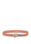 Pig & Hen Don Dino Men’s Bracelet, Ivory & Coral Red