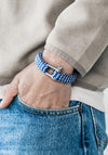Pig & Hen Gorgeous George Men’s Bracelet, Cobalt Light Grey