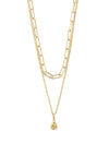 Pilgrim Sincerity Layered Necklace, Gold