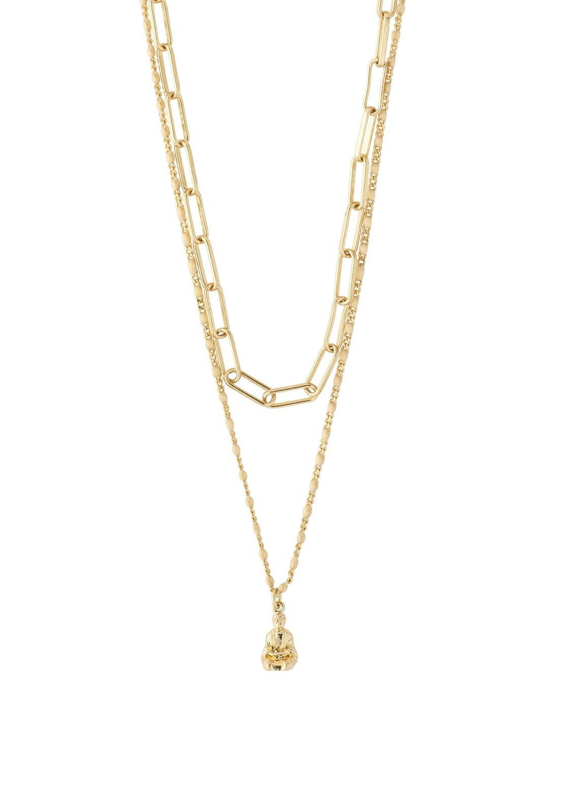 Pilgrim Sincerity Layered Necklace, Gold