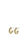 Pilgrim Gabrina Twisted Hoop Earrings, Gold