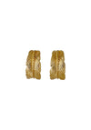 Pilgrim Lauren Feather Hoop Earrings, Gold