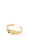 Pilgrim Dreams Wavy Bangle, Gold