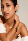 Pilgrim Dreams Wavy Bangle, Gold