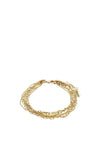Pilgrim Lilly Multi Chain Bracelet, Gold