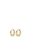 Pilgrim Taffy Hoop Earrings, Gold