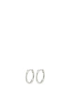 Pilgrim Trudy Small Crystal Hoop Earrings, Silver