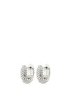 Pilgrim Lona Chunky Hoop Earrings, Silver