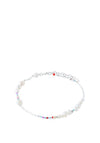 Pilgrim Ilsa Pearl Ankle Bracelet, Silver