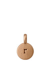 Pilgrim R Initial Charm, Rose Gold