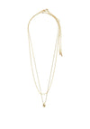 Pilgrim Tully Necklace & Earring Gift Set, Gold