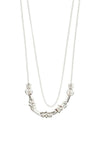 Pilgrim Dreams Double Chain Necklace, Silver
