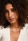 Pilgrim Peace Chain Necklace, Silver
