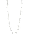Pilgrim Maja Multi Crystal Drop Necklace, Silver