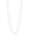 Pilgrim Mille Crystal 2 in 1 Necklace, Silver