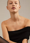 Pilgrim Tina Recycled Crystal Drop Necklace, Silver