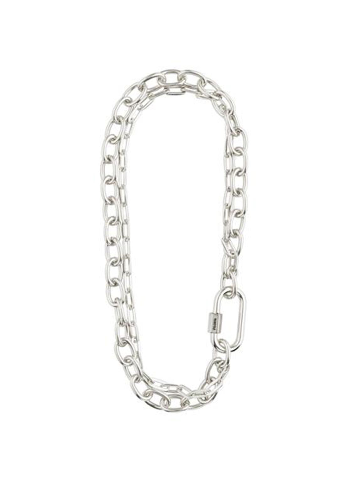Pilgrim Restoration Chunky Cable Chain Necklace, Silver