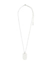 Pilgrim Restoration Dog-Tag Pendant Necklace, Silver