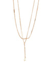 Pilgrim Serenity Pearl Chain Necklace 2in1, Rose Gold