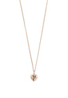 Pilgrim Sophia Heart Charm Necklace, Rose Gold