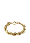 Pilgrim Horizon Twisted Rope Bracelet, Gold