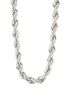 Pilgrim Horizon Twisted Rope Necklace, Silver