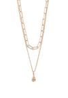 Pilgrim Sincerity Layered Necklace, Rose Gold