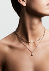 Pilgrim Sincerity Layered Necklace, Rose Gold