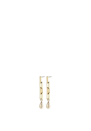 Pilgrim Coloma Pearl Drop Earrings, Gold