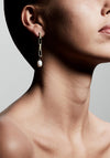 Pilgrim Coloma Pearl Drop Earrings, Gold