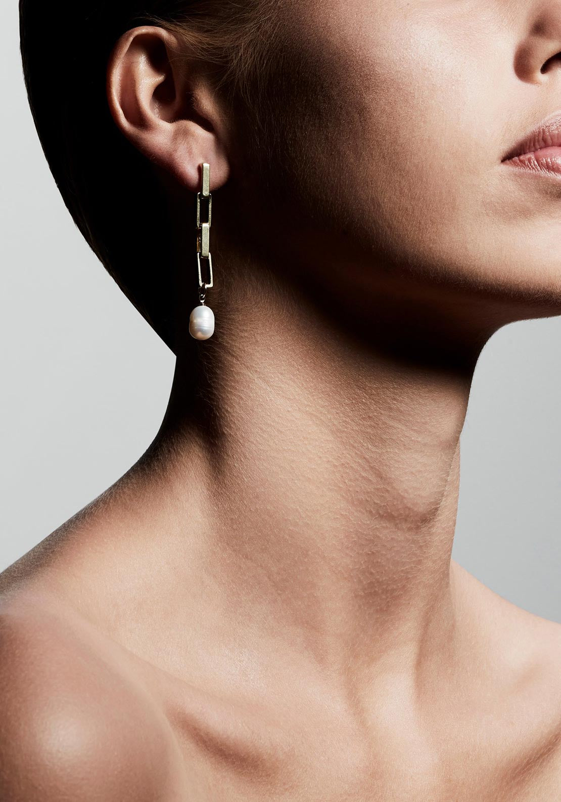 Pilgrim Coloma Pearl Drop Earrings, Gold