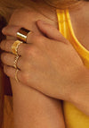 Pilgrim Abbie Rustic Ring, Gold