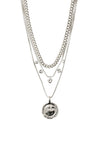 Pilgrim Air Layered Necklace, Silver