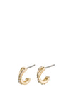 Pilgrim Anouk Crystal Hoop Earrings, Gold