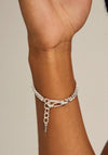 Pilgrim Hopeful Curb Chain Bracelet, Silver