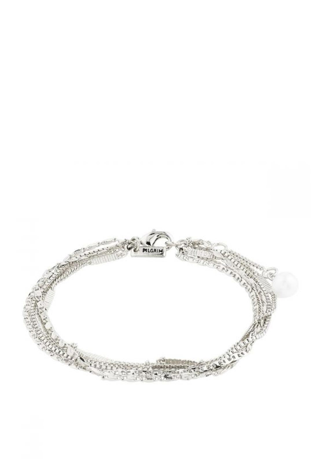 Pilgrim Katherine Freshwater Pearl Bracelet, Silver
