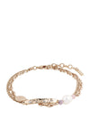 Pilgrim Posey Semi-Precious Stone Bracelet, Rose Gold
