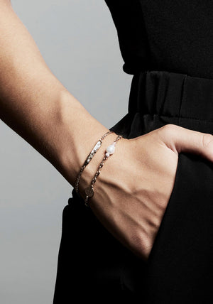 Pilgrim Posey Semi-Precious Stone Bracelet, Rose Gold