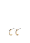Pilgrim Brigitte Crystal Hoop Earrings, Gold