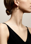 Pilgrim Cala Twisted Hoop Earrings, Gold