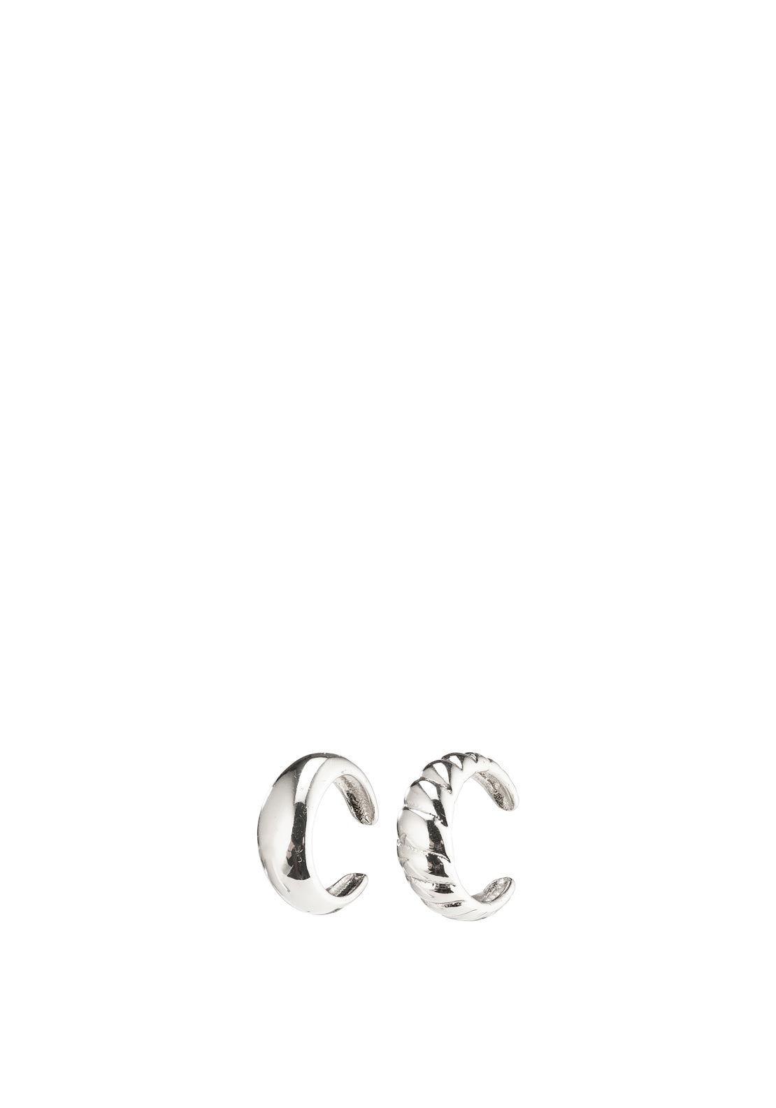 Pilgrim Helga Pair of Ear Cuffs, Silver