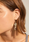 Pilgrim Optimism Asymmetric Earrings, Gold
