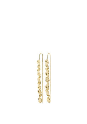 Pilgrim Thankful Long Chain Earrings, Gold
