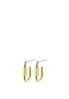 Pilgrim Hopeful Mini Carabiner Earrings, Gold